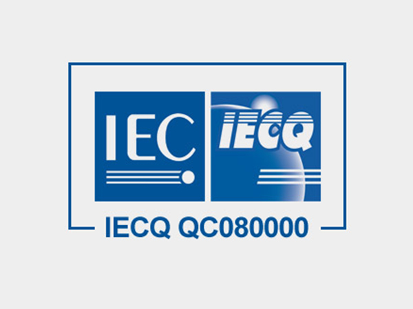 QC 080000 Certified - Environmental Management System Standard for Electronics Manufacturing Industry